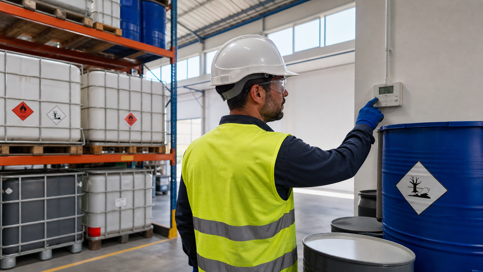 Almacenamiento de productos químicos con control de temperatura